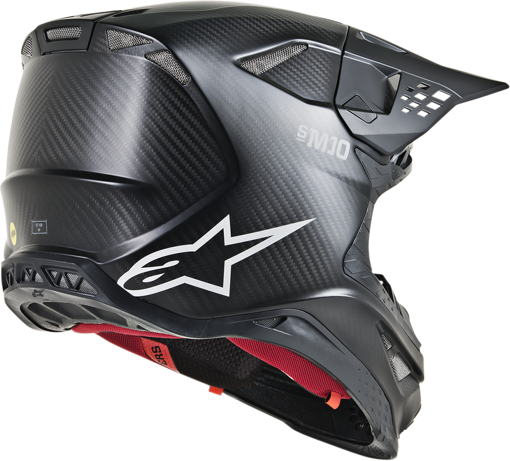 ALPINESTARS S.Tech S-M10 Solid Helmet Carbon Black Lg 8300319-1300-LG
