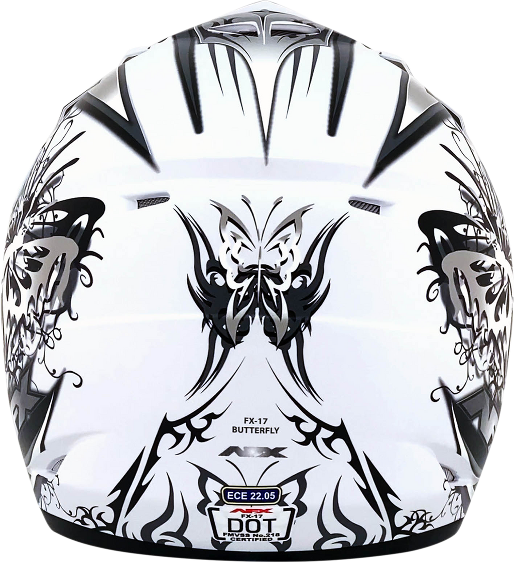 AFX FX-17Y Helmet - Butterfly - Matte White - Small 0111-1390