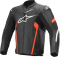 ALPINESTARS Faster v2 Leather Jacket - Black/Red - US 40 / EU 50 3103521-1030-50