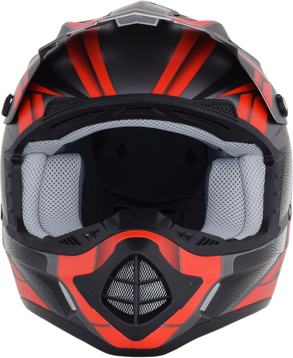 AFX FX-17 Helmet - Force - Frost Gray/Red - 2XL 0110-5207