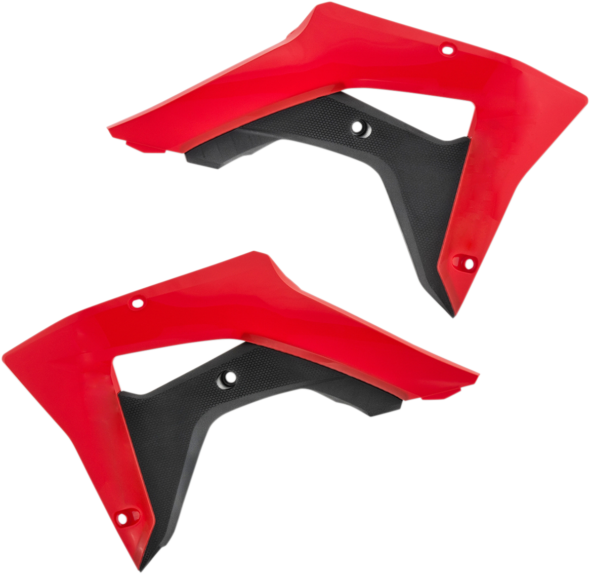 ACERBIS Radiator Shrouds - Red/Black 2645451018