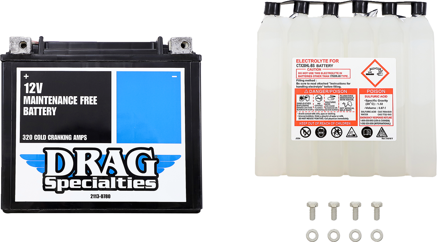 DRAG SPECIALTIES Battery - YTX20HBSFT CTX20H-BS FT
