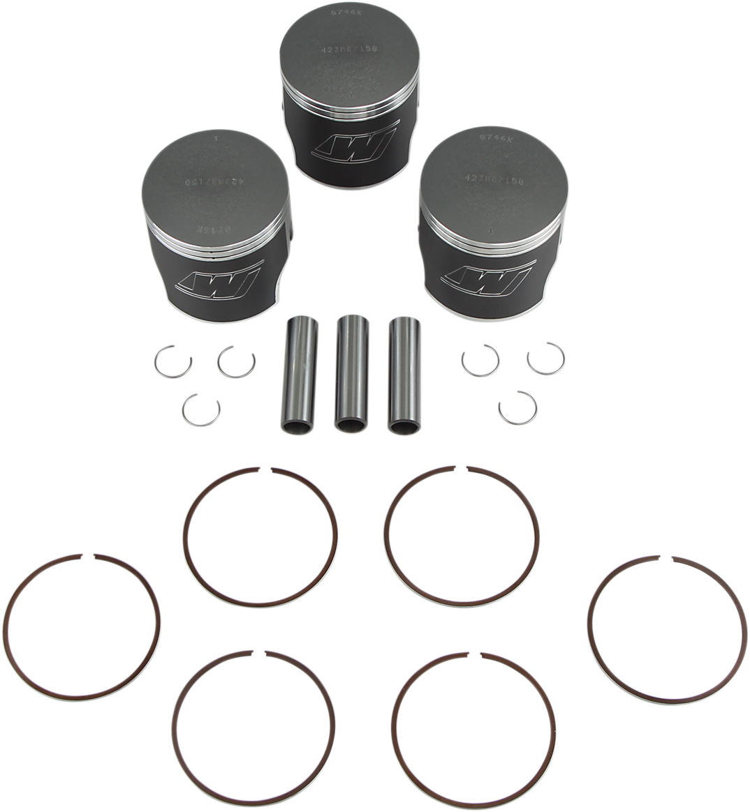 WISECO Piston Kit - Kawasaki 750 - 71.50 mm Forged K106