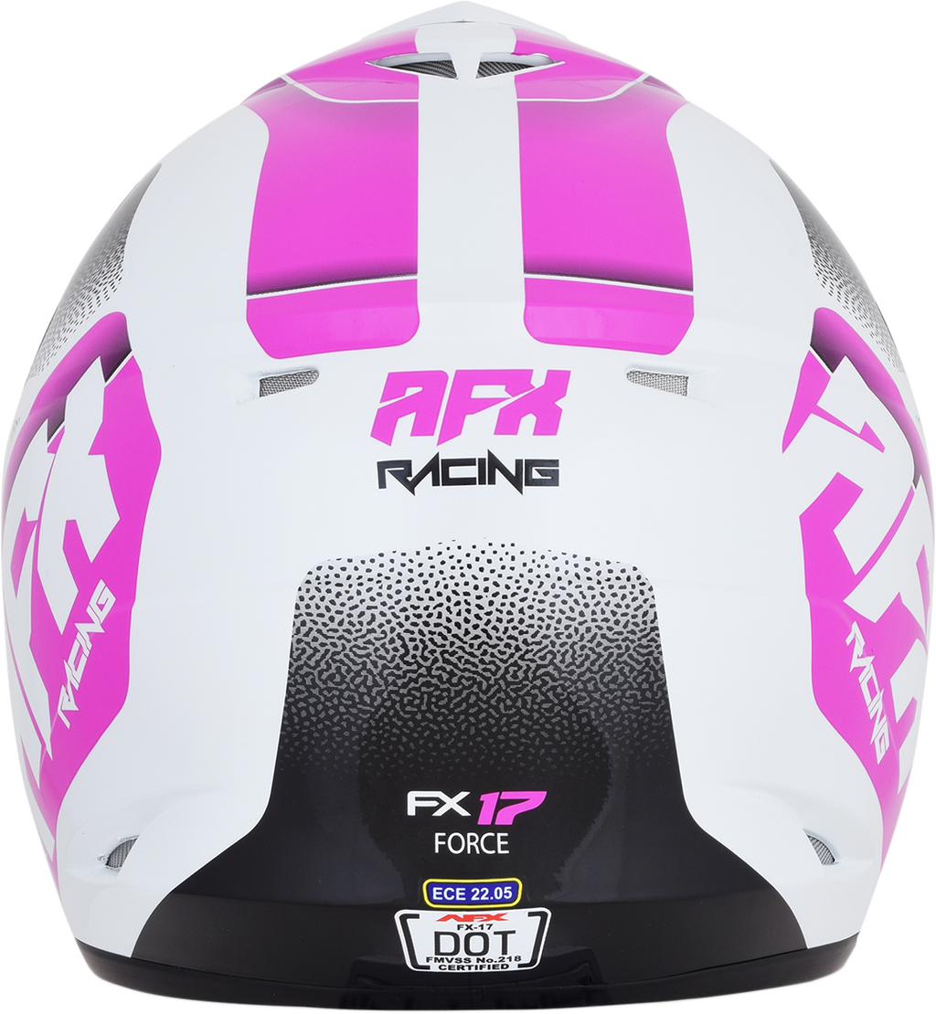 AFX FX-17 Helmet - Force - Pearl White/Fuchsia - XL 0110-5259