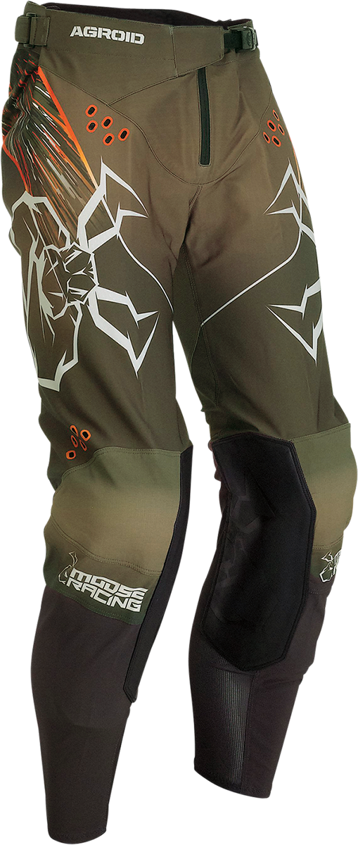 MOOSE RACING Agroid Pants - Olive/Orange - 40 2901-10070