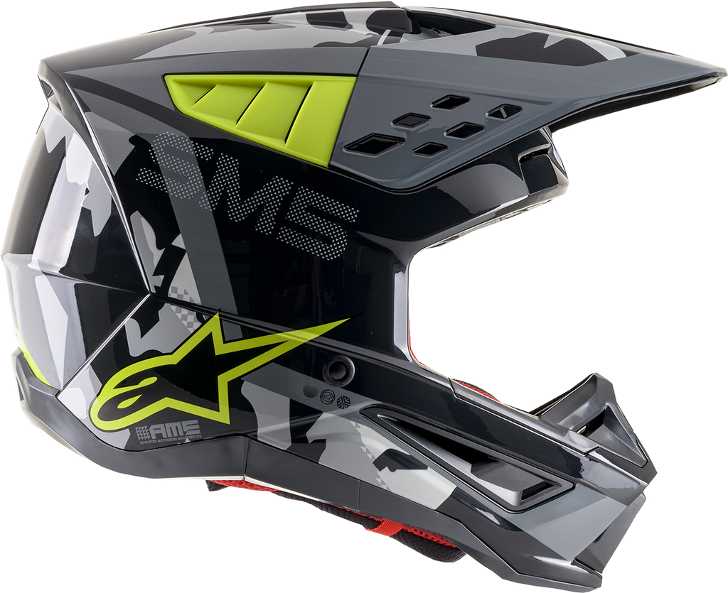 ALPINESTARS SM5 Helmet - Rover - Gray/Yellow - Large 8303921-1592-LG