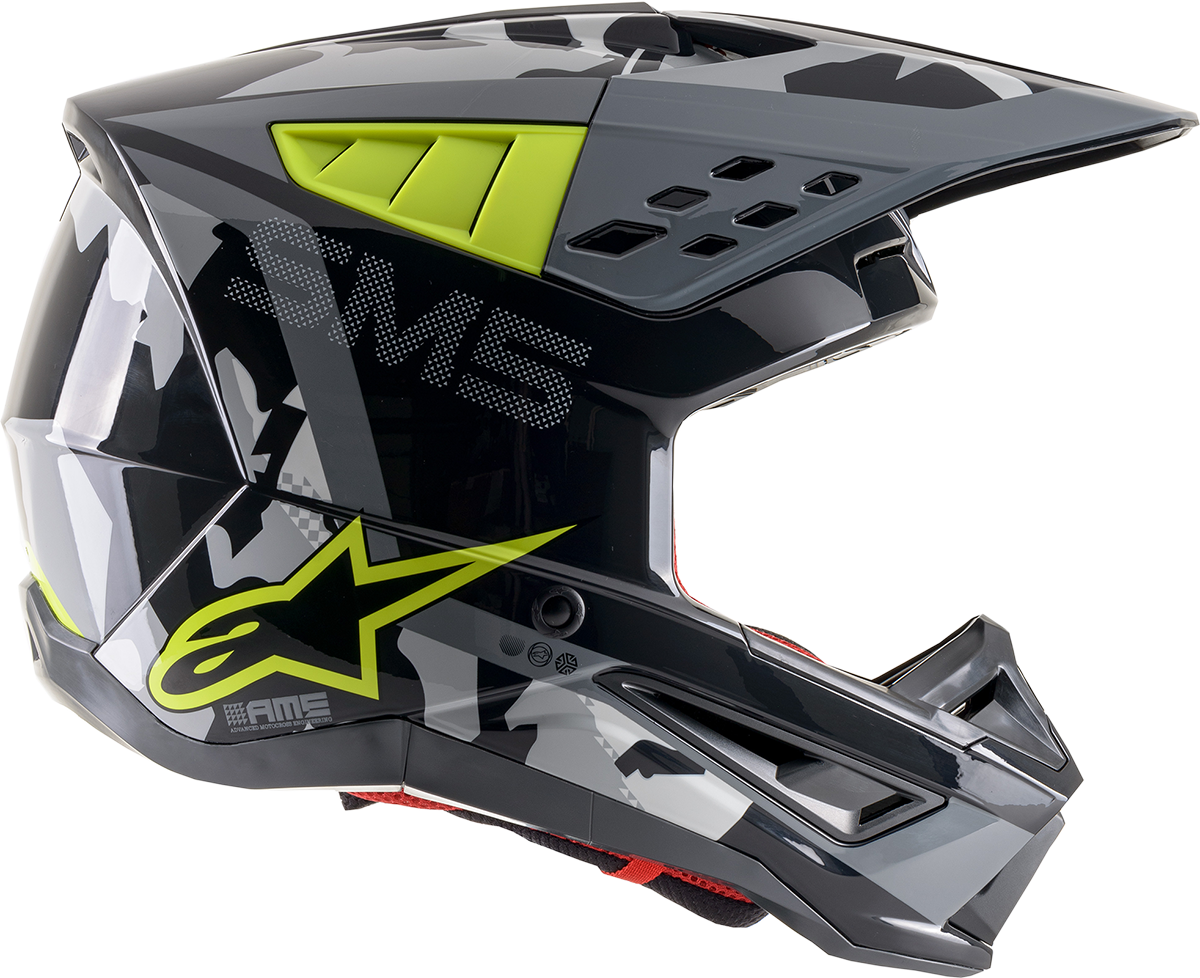 ALPINESTARS SM5 Helmet - Rover - Gray/Yellow - Large 8303921-1592-LG