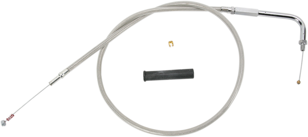 DRAG SPECIALTIES Idle Cable - 56" - Braided 5341156B