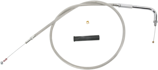 DRAG SPECIALTIES Idle Cable - 34-1/2" - Braided 5340904B