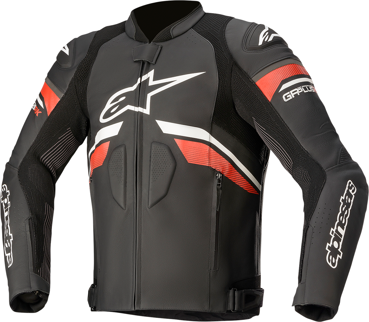 ALPINESTARS GP Plus R v3 Rideknit Leather Jacket - Black/White/Red - US 38 / EU 48 3100321-1304-48