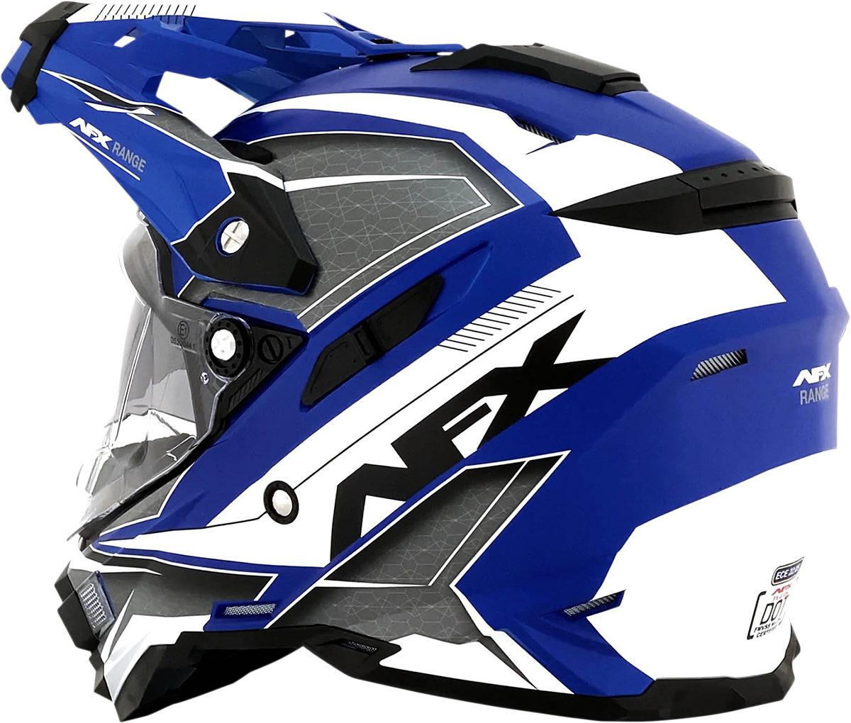 AFX FX-41 Helmet - Range - Matte Blue - 2XL 0140-0075