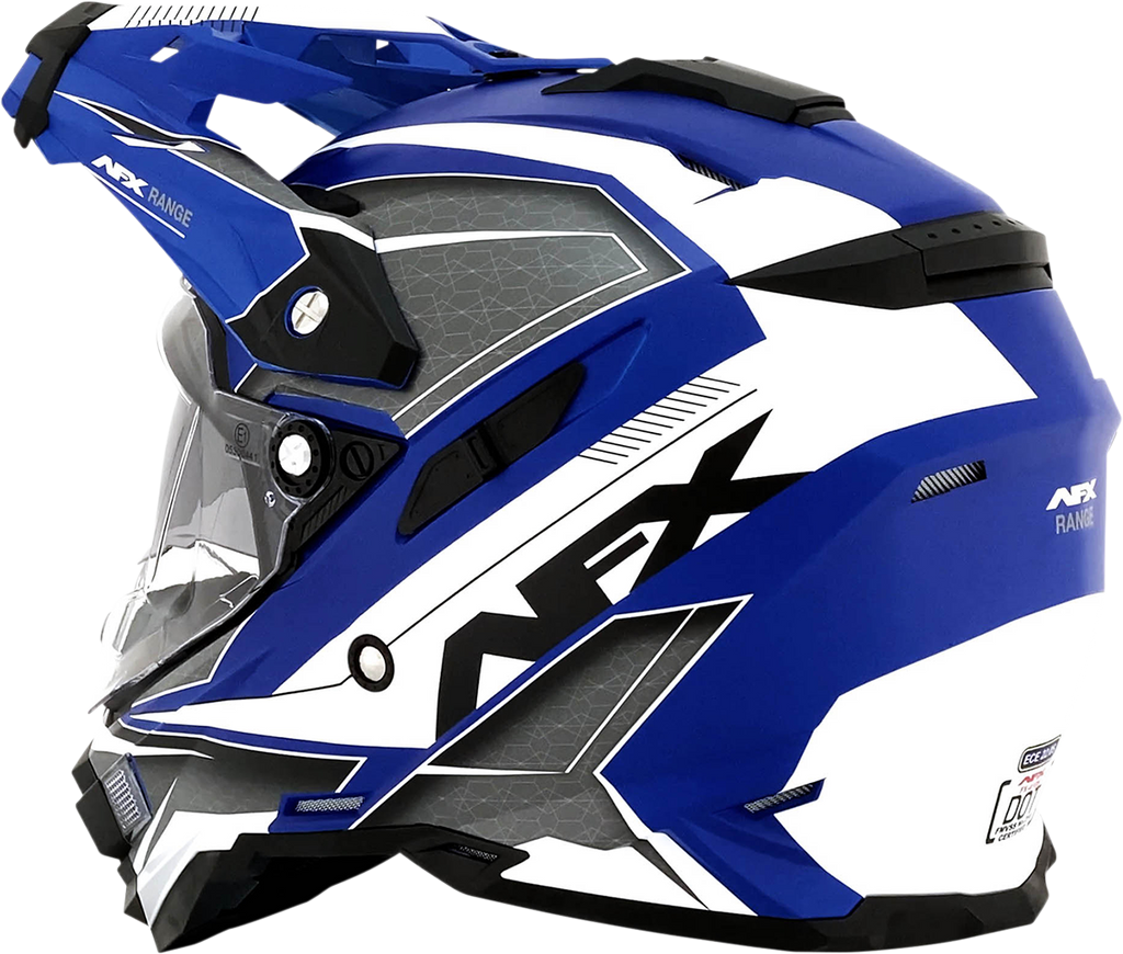 AFX FX-41 Helmet - Range - Matte Blue - Small 0140-0071