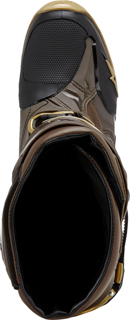 ALPINESTARS Limited Edition Squad '23 Tech 10 Boots - Brown/Gold - US 8 2010020-839-8