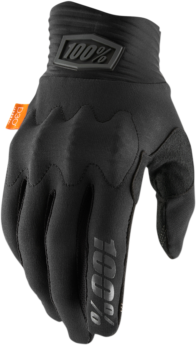 100% Cognito Gloves - Black Charcoal - Small 10014-00005