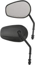 DRAG SPECIALTIES Replacement Mirrors - Short Stem - Black ACT.SHORT BLACK STEM M60-6385MB