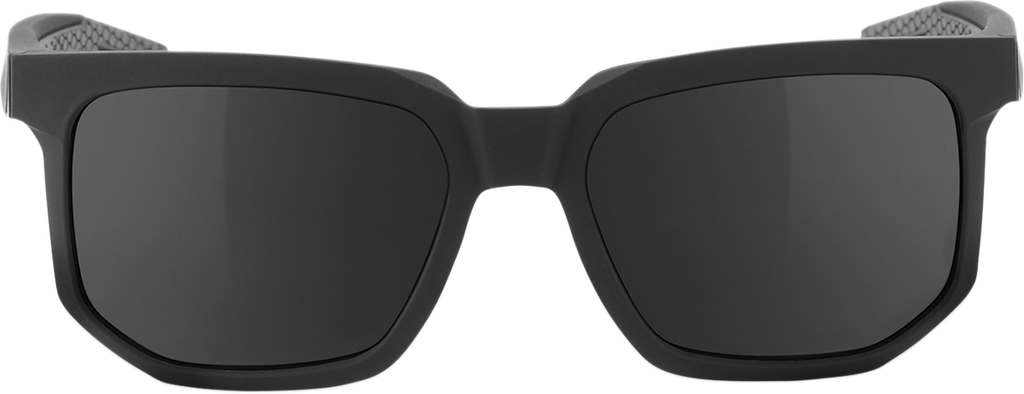 100% Centric Sunglasses - Matte Black - Smoke 61027-019-57