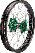 MOOSE RACING Wheel Assembly - SX-1 - Complete - Rear - Black Wheel/Green Hub - 18x2.15 KR-21518BKGN