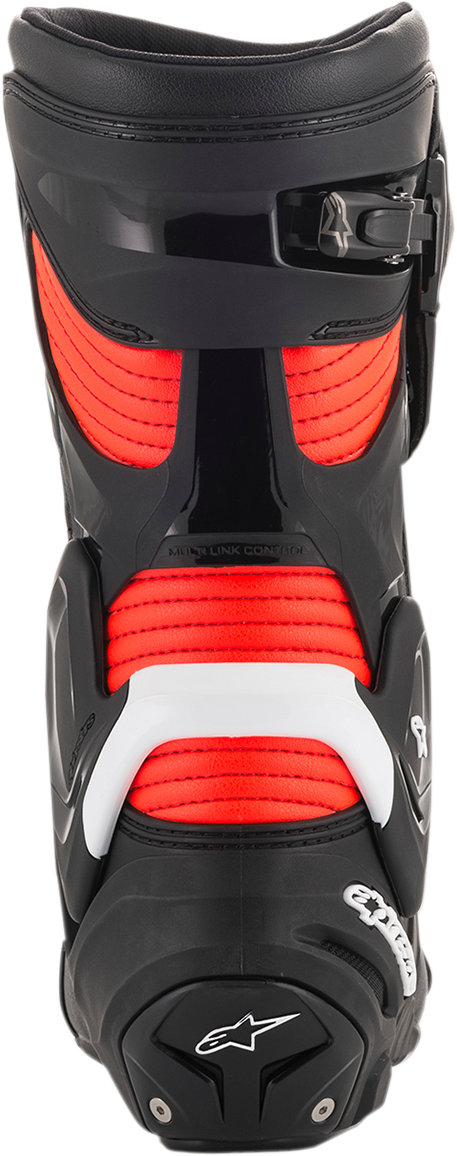 ALPINESTARS SMX+ Boots - Black/White/Red Fluorescent - US 7.5 / EU 41 2221019-1231-41