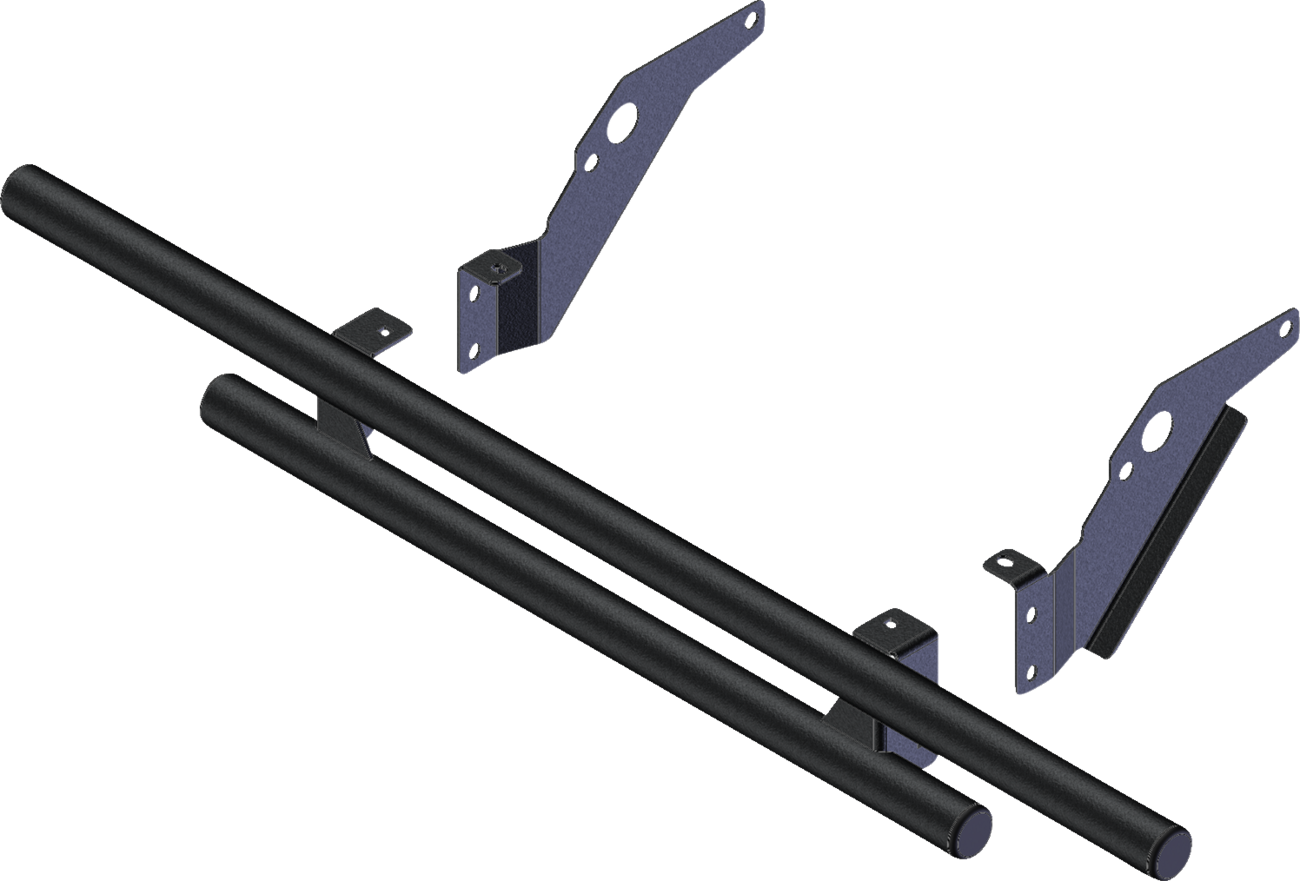 KFI PRODUCTS Rear Bumper - Black - Honda 101935