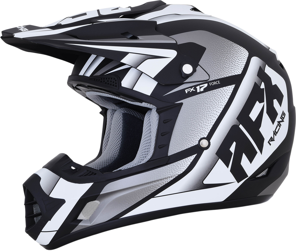 AFX FX-17 Helmet - Force - Matte Black/White - Large 0110-5199