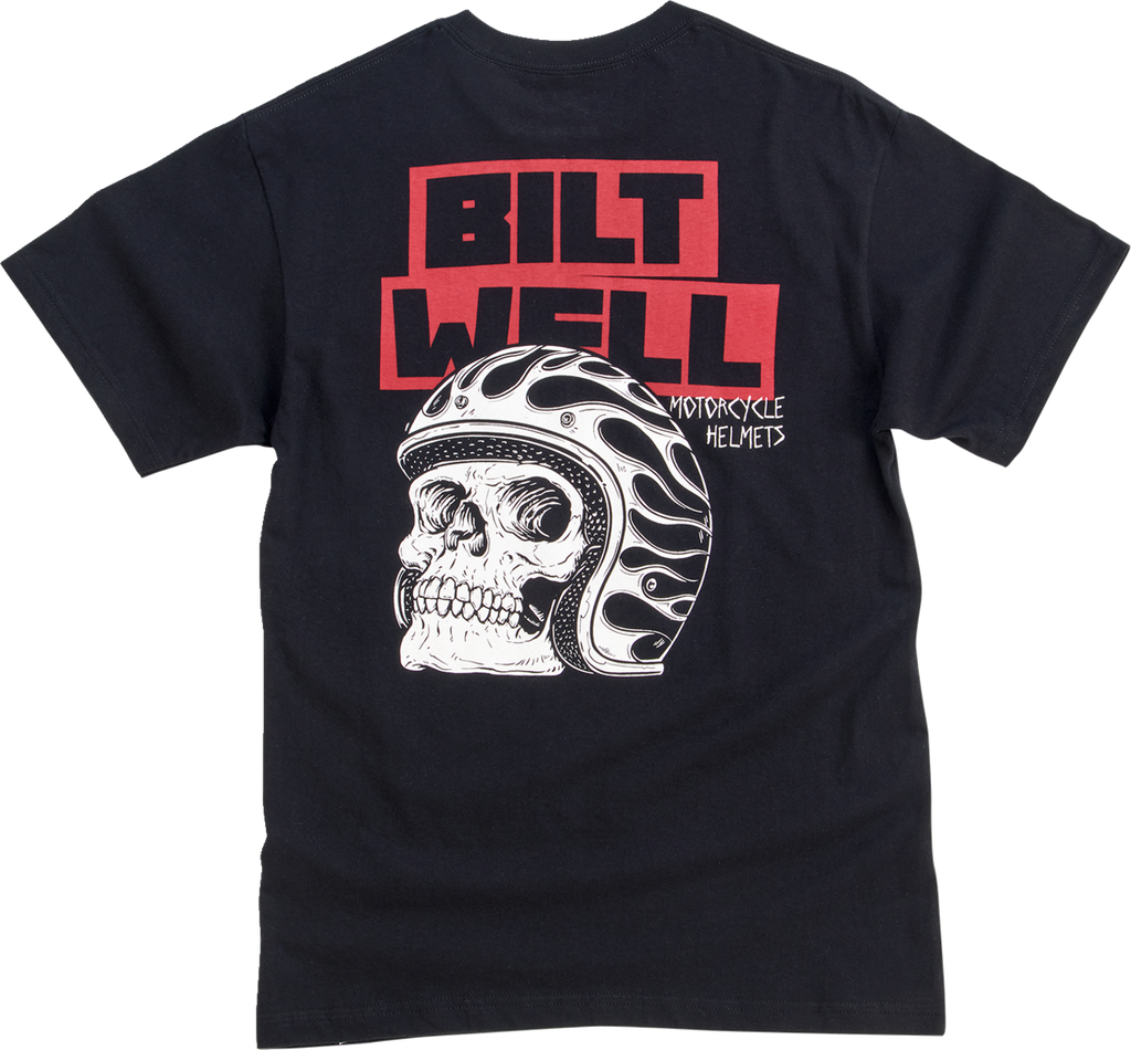 BILTWELL Skull Pocket T-Shirt - Black - XL 8102-077-005
