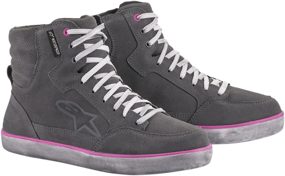 ALPINESTARS J-6 Waterproof Women's Shoes - Gray/Pink - US 8.5 2542220909585