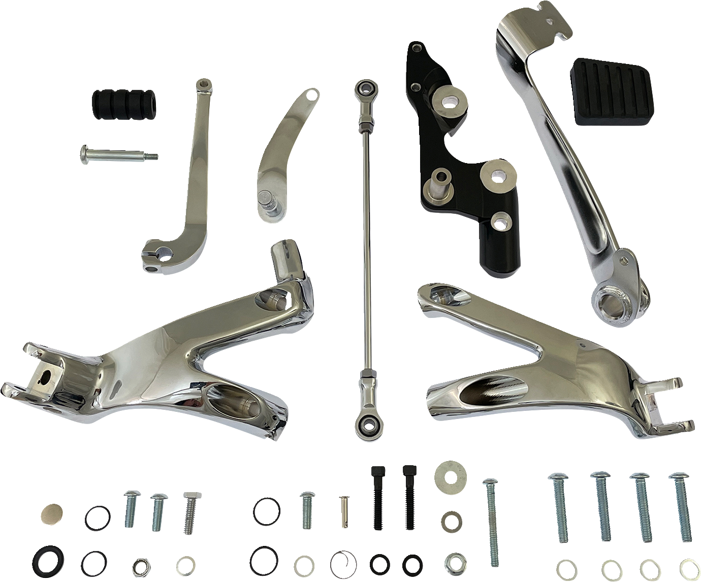 DRAG SPECIALTIES Forward Control Kit - Softail - Chrome D35-0224C