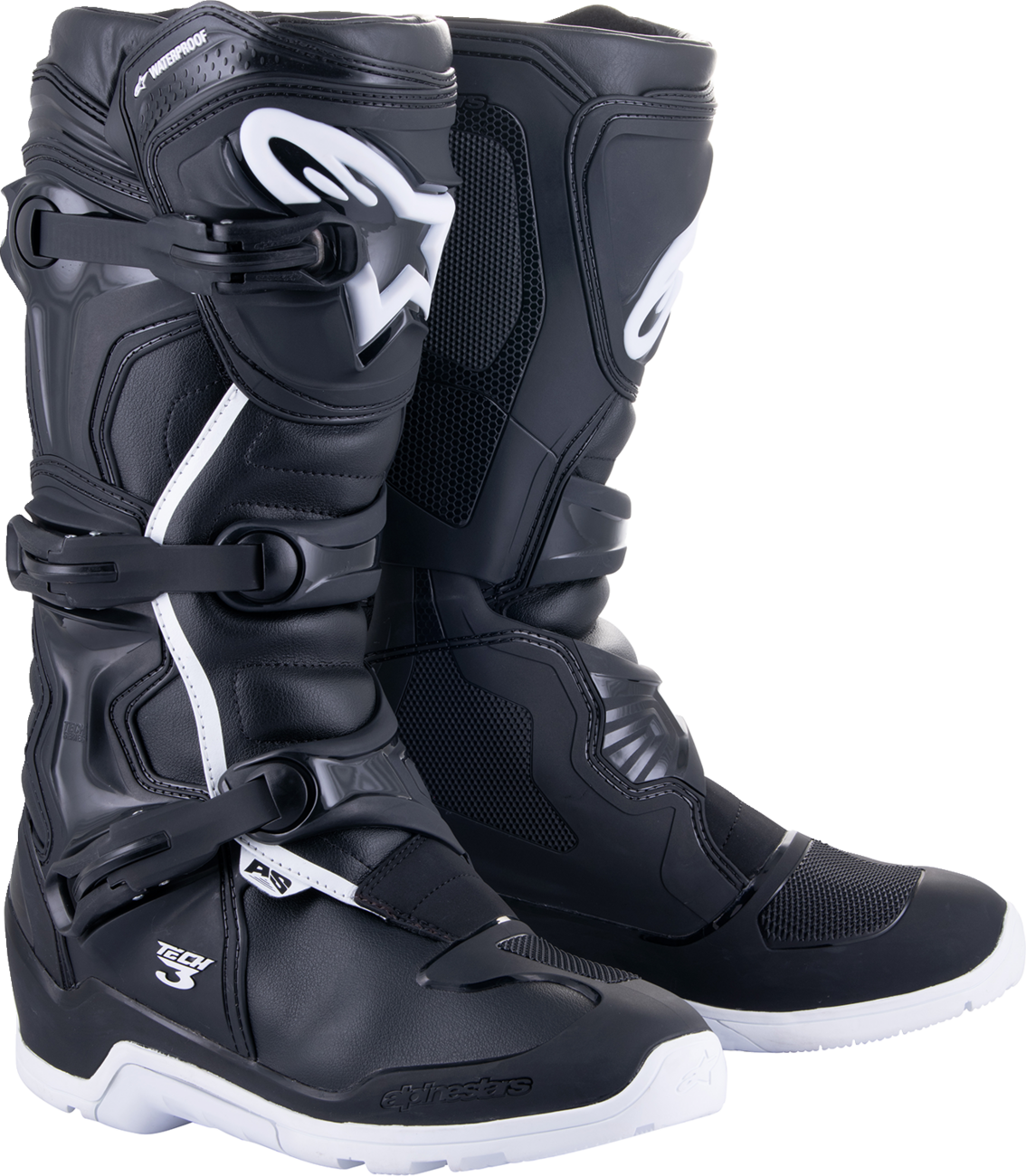 ALPINESTARS Tech 3 Enduro Waterproof Boots - Black/White - US 7/EU 40.5 2013324-12-7