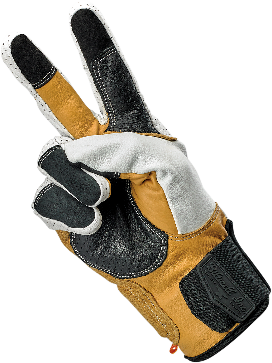 BILTWELL Borrego Gloves - Cement - Medium 1506-0409-303