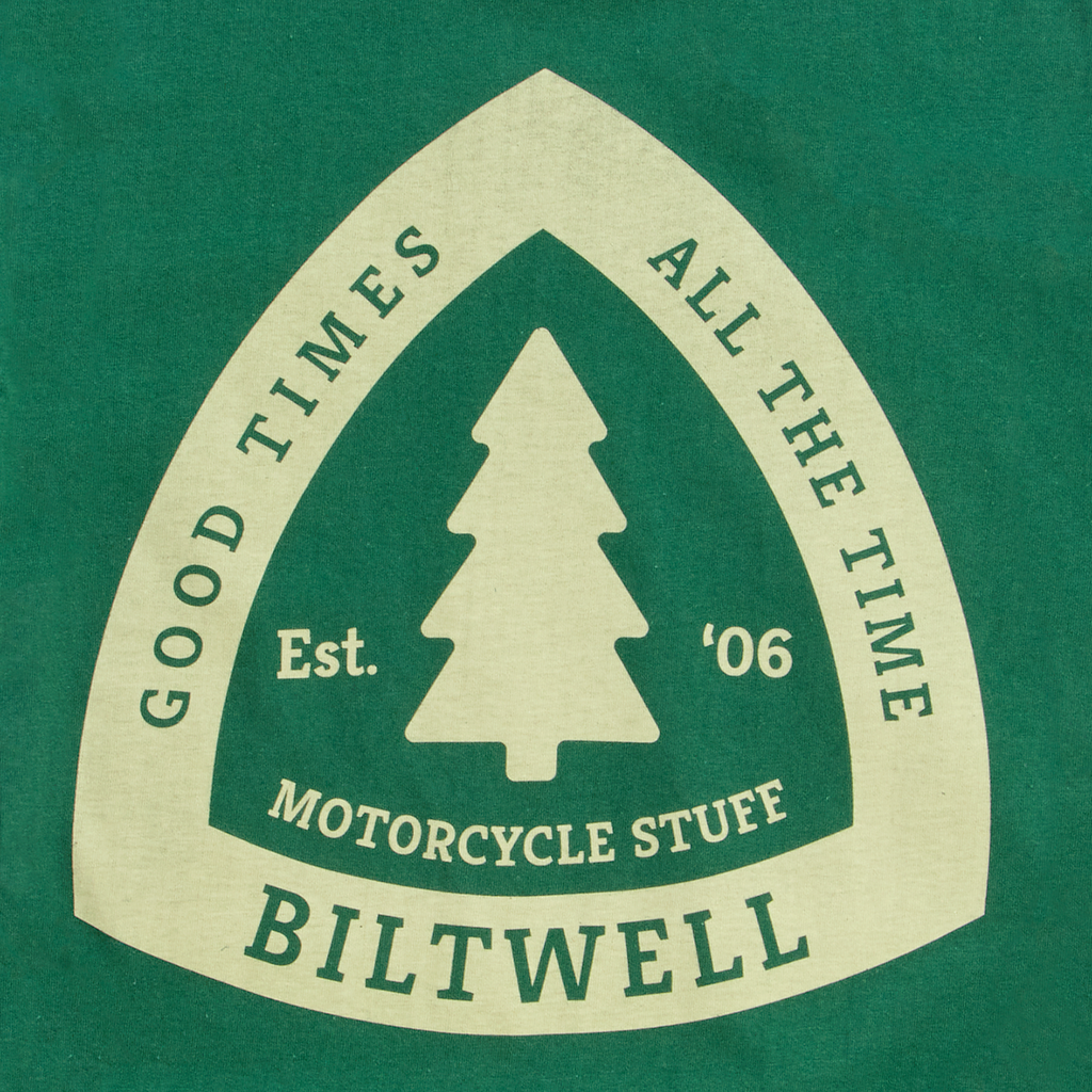 BILTWELL Good Times T-Shirt - Olive - 2XL 8101-075-006