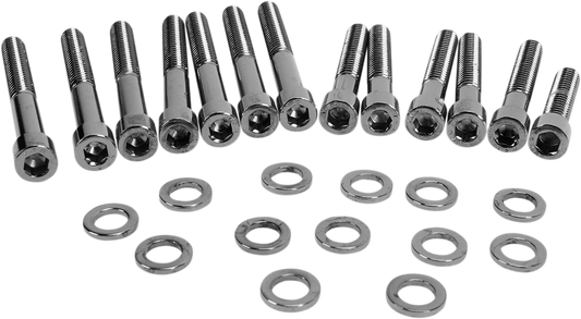 DRAG SPECIALTIES Bolt Kit - Smooth - Camshaft Cover MK687SBK