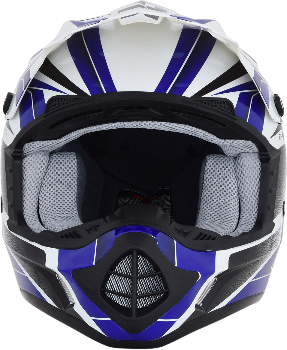 AFX FX-17 Helmet - Force - Pearl White/Blue - XL 0110-5241