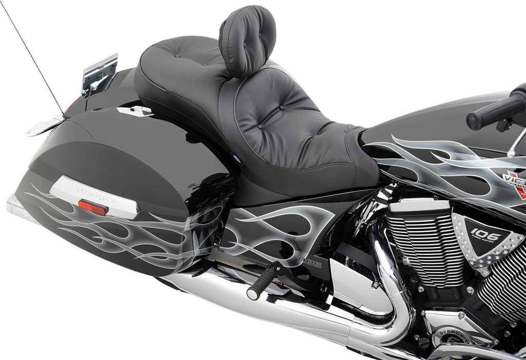 DRAG SPECIALTIES Seat - Low-Profile - Touring - Pillow Top - Black 0810-1542