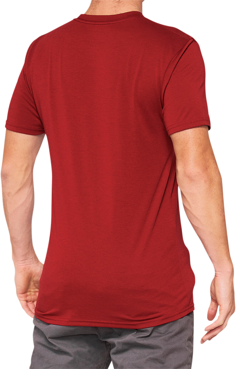 100% Searles Tech T-Shirt - Brick - XL 35027-068-13