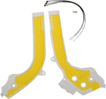 ACERBIS X-Grip Frame Guards - White/Yellow 2449531070