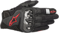 ALPINESTARS SMX-1 Air V2 Gloves - Black/Fluo Red - Medium 3570518-1030-M