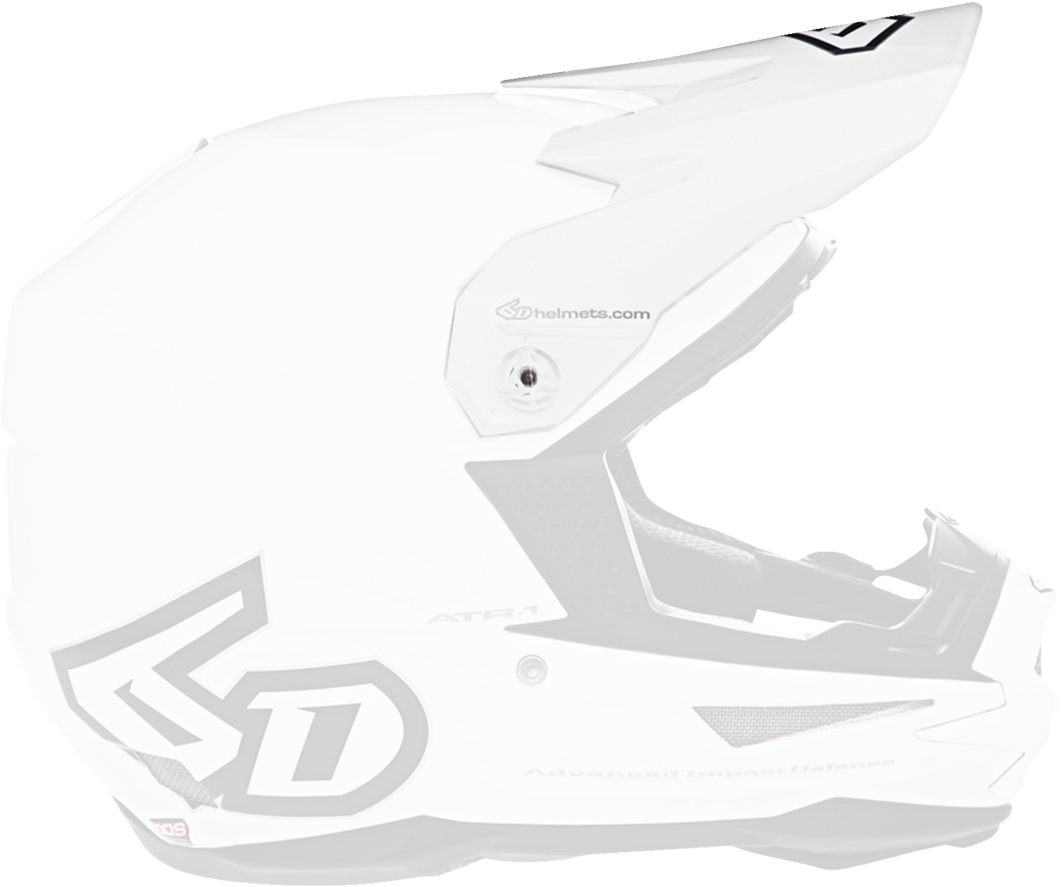 6D ATR-1 Visor - White 72-3111