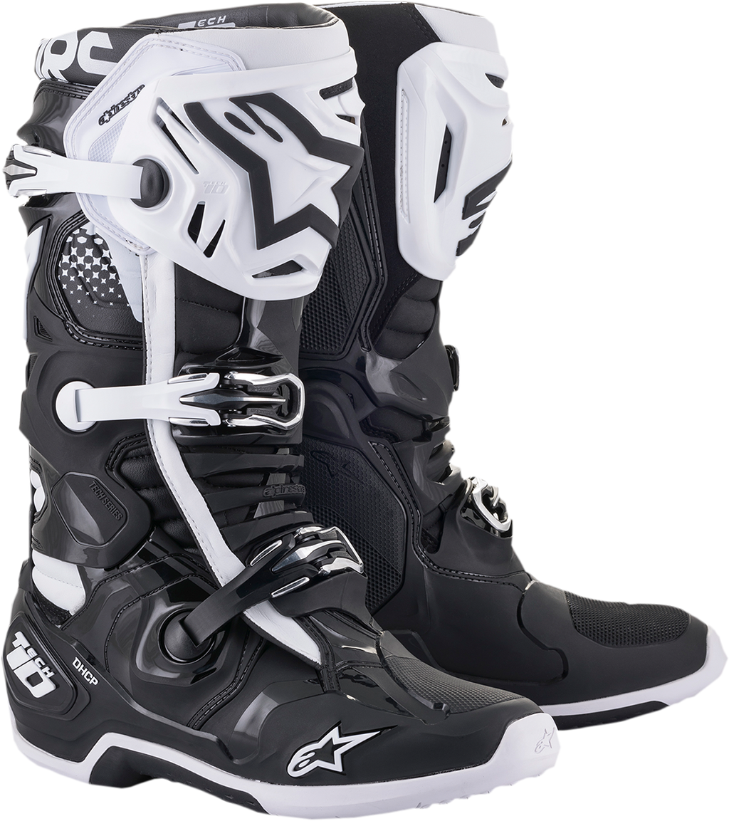 ALPINESTARS Tech 10 Boots - Black/White - US 12 2010020-12-12