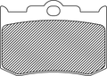 DRAG SPECIALTIES Organic Brake Pads - PM Caliper FAD216/2