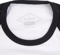 BILTWELL High-Perf Raglan T-Shirt - Black/White - Large 8103-079-004