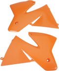 UFO Radiator Shrouds - KTM Orange KT03040127