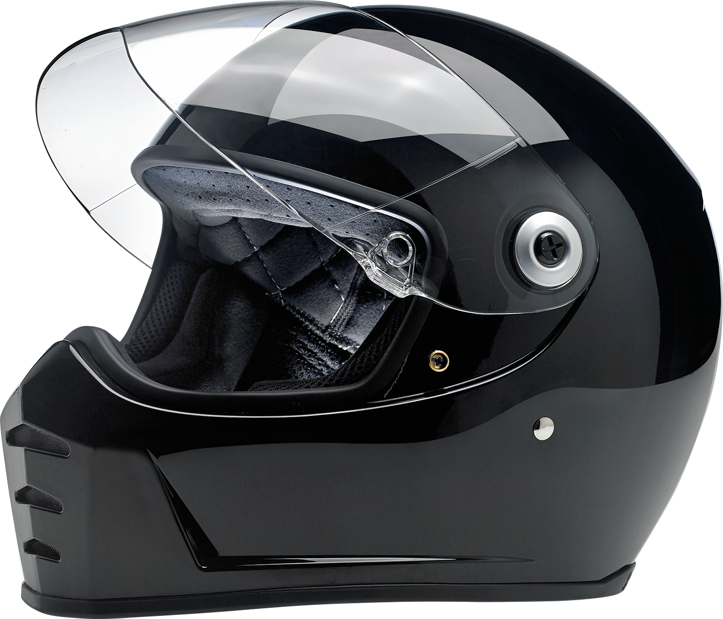 BILTWELL Lane Splitter Helmet - Gloss Black - Medium 1004-101-103