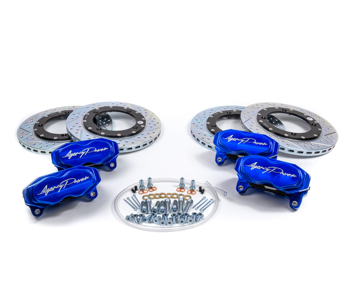 Agency Power Big Brake Kit Front and Rear Blue Ice Can-Am Maverick X3 Turbo