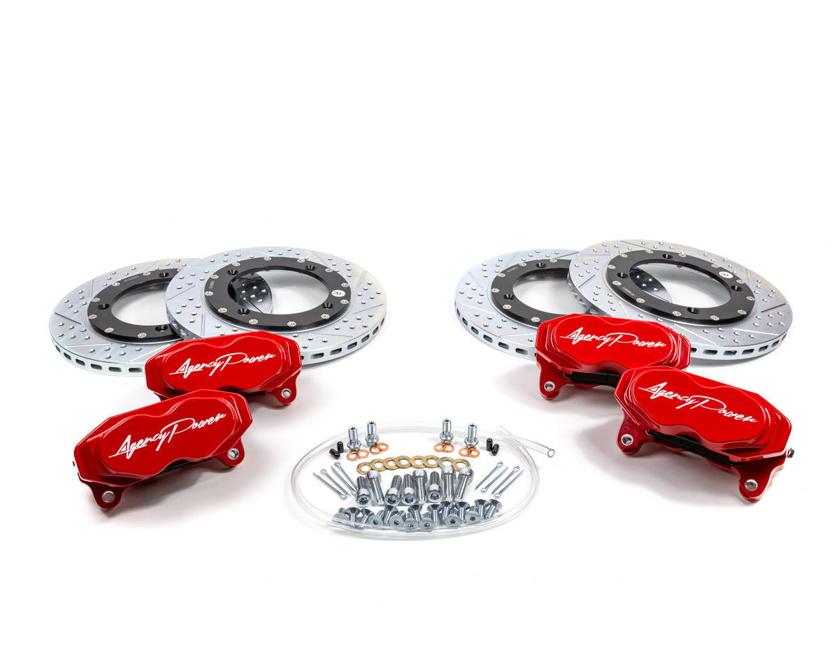 Agency Power Big Brake Kit Front and Rear Red Can-Am Maverick X3 Turbo