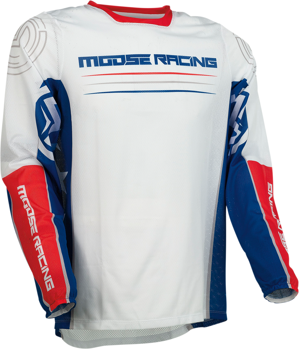 MOOSE RACING Sahara Jersey - Red/White/Blue - Medium 2910-6835