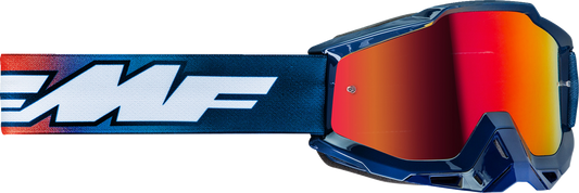 FMF PowerBomb Goggles - Caselli - Blue/Orange/White - Red Mirror F-50037-00014 2601-3310