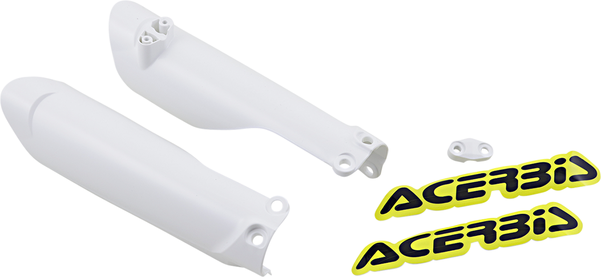 ACERBIS Lower Fork Covers for Inverted Forks - White 2791510002