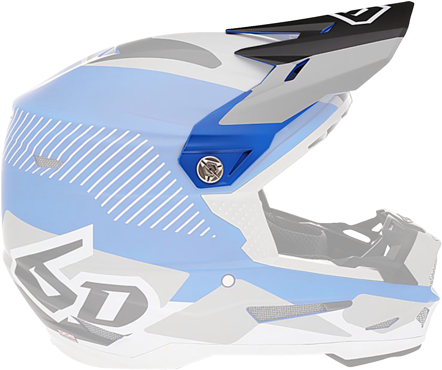 6D ATR-2 Visor - Fusion - Blue 72-6105