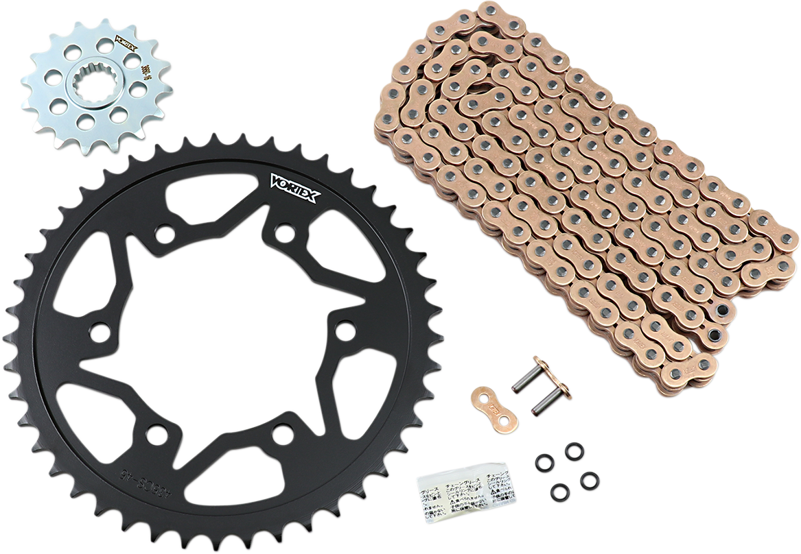 VORTEX Chain Kit  525 - Gold - Yamaha - YZF-R6 2006-2020	 CKG6132