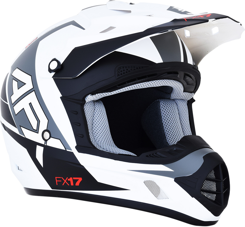 AFX FX-17 Helmet - Aced - Matte White/White - 2XL 0110-6498